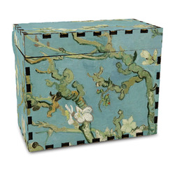 Almond Blossoms (Van Gogh) Wood Recipe Box - Full Color Print
