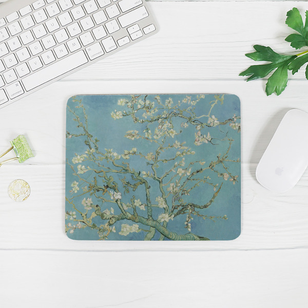 Almond Blossoms (Van Gogh) Rectangular Mouse Pad - LIFESTYLE 2