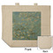 Almond Blossoms (Van Gogh) Reusable Cotton Grocery Bag - Front & Back View