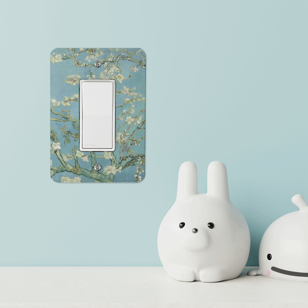 Almond Blossoms (Van Gogh) Rocker Light Switch Covers - Single - IN CONTEXT