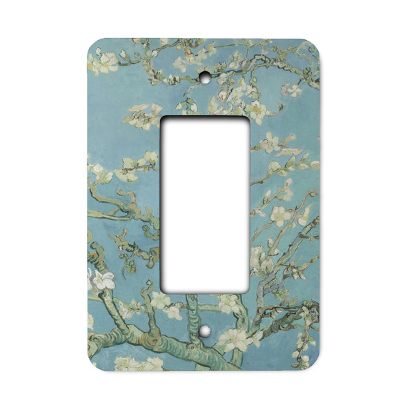 Custom Almond Blossoms (Van Gogh) Rocker Style Light Switch Cover - Single Switch