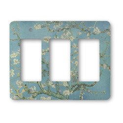 Almond Blossoms (Van Gogh) Rocker Style Light Switch Cover - Three Switch