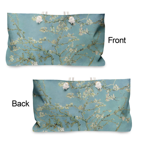 Almond Blossoms (Van Gogh) Large Rope Tote - From & Back View