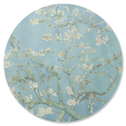 Almond Blossoms (Van Gogh) Round Rubber Backed Coaster