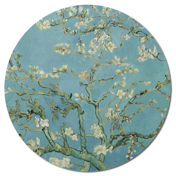 Almond Blossoms (Van Gogh) Round Fridge Magnet - FRONT