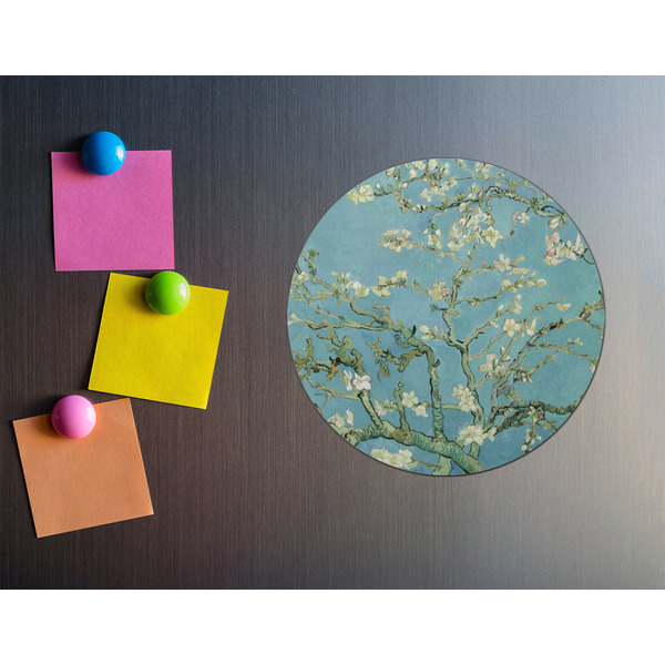 Almond Blossoms (Van Gogh) Round Fridge Magnet - LIFESTYLE