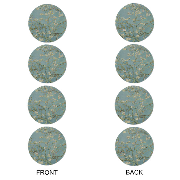 Almond Blossoms (Van Gogh) Round Linen Placemats - APPROVAL Set of 4 (double sided)