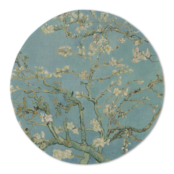 Almond Blossoms (Van Gogh) Round Linen Placemats - FRONT (Single Sided)