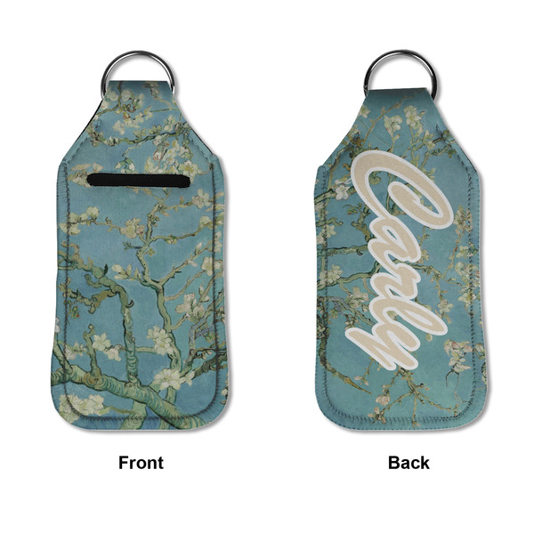 Almond Blossoms (Van Gogh) Sanitizer Holder Keychain - Large APPROVAL (Flat)