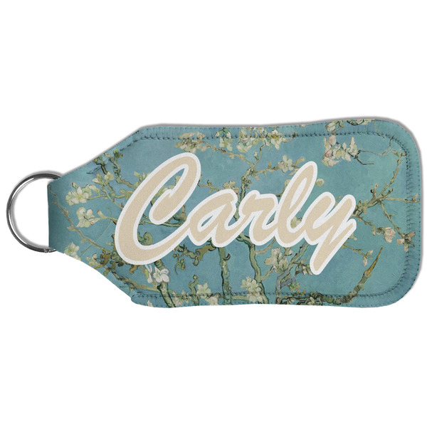 Almond Blossoms (Van Gogh) Sanitizer Holder Keychain - Large (Back)