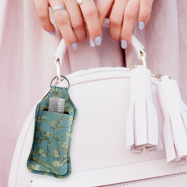 Almond Blossoms (Van Gogh) Sanitizer Holder Keychain - Large (LIFESTYLE)