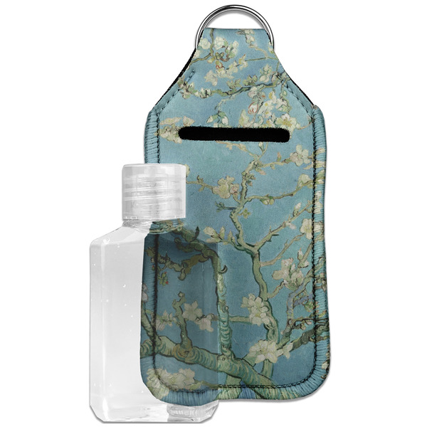 Custom Almond Blossoms (Van Gogh) Hand Sanitizer & Keychain Holder - Large