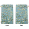 Almond Blossoms (Van Gogh) Small Laundry Bag - Front & Back View