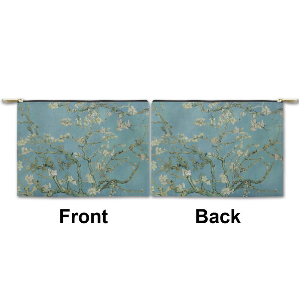 Almond Blossoms (Van Gogh) Small Zipper Pouch Approval (Front and Back)