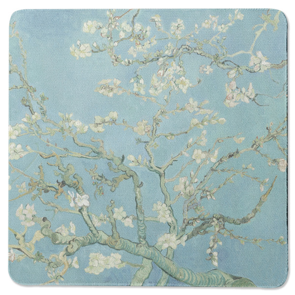 Custom Almond Blossoms (Van Gogh) Square Rubber Backed Coaster