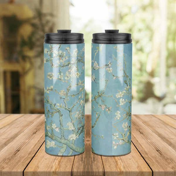 Almond Blossoms (Van Gogh) Stainless Steel Tumbler - Lifestyle