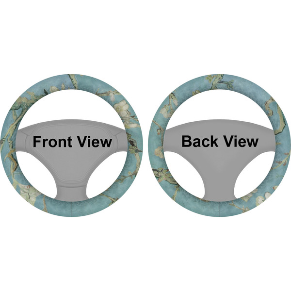 Almond Blossoms (Van Gogh) Steering Wheel Cover- Front and Back