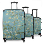 Almond Blossoms (Van Gogh) 3 Piece Luggage Set - 20" Carry On, 24" Medium Checked, 28" Large Checked