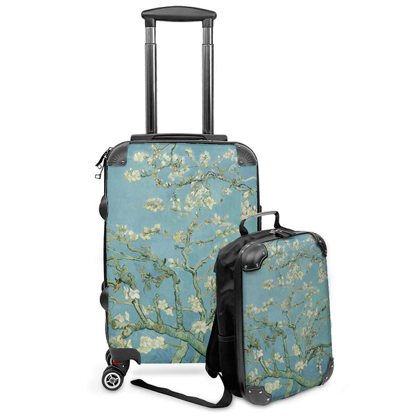 Custom Almond Blossoms (Van Gogh) Kids 2-Piece Luggage Set - Suitcase & Backpack