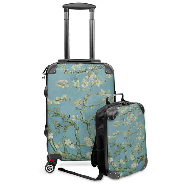 Custom Almond Blossoms (Van Gogh) Kids 2-Piece Luggage Set - Suitcase & Backpack