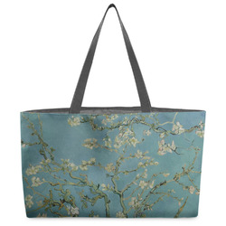 Almond Blossoms (Van Gogh) Beach Totes Bag - w/ Black Handles