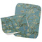 Almond Blossoms (Van Gogh) Two Rectangle Burp Cloths - Open & Folded