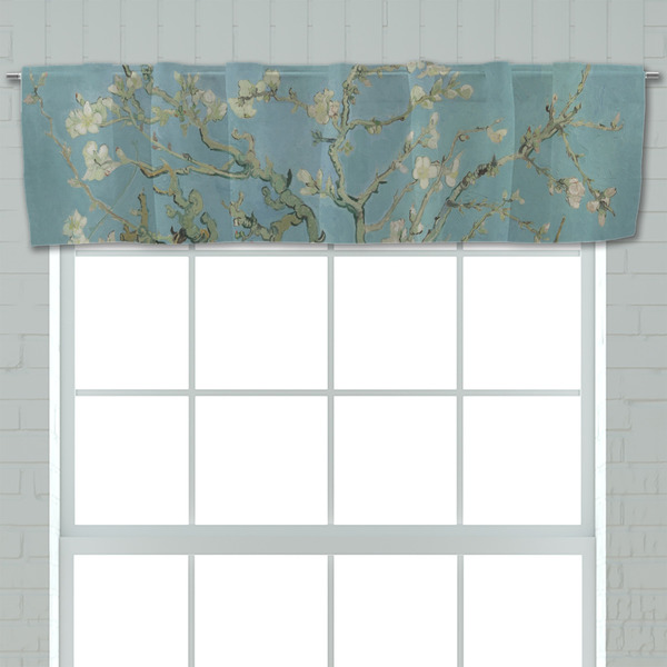 Almond Blossoms (Van Gogh) Valance - Closeup on window