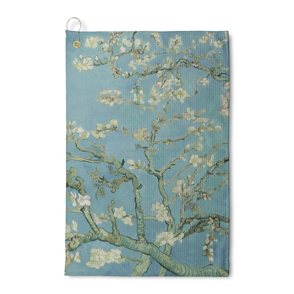 Custom Almond Blossoms (Van Gogh) Waffle Weave Golf Towel