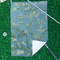Almond Blossoms (Van Gogh) Waffle Weave Golf Towel - In Context