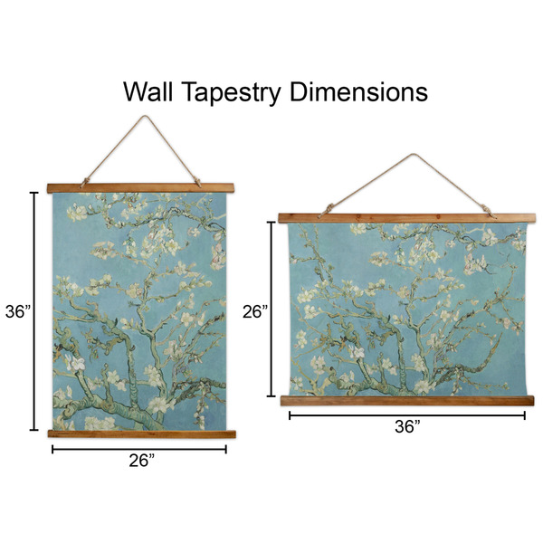 Almond Blossoms (Van Gogh) Wall Hanging Tapestries - Parent/Sizing