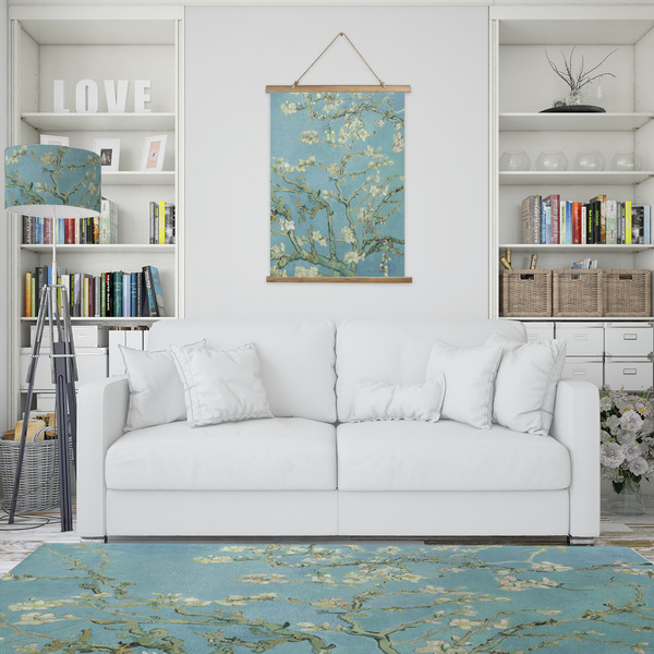 Almond Blossoms (Van Gogh) Wall Hanging Tapestry - Portrait - IN CONTEXT