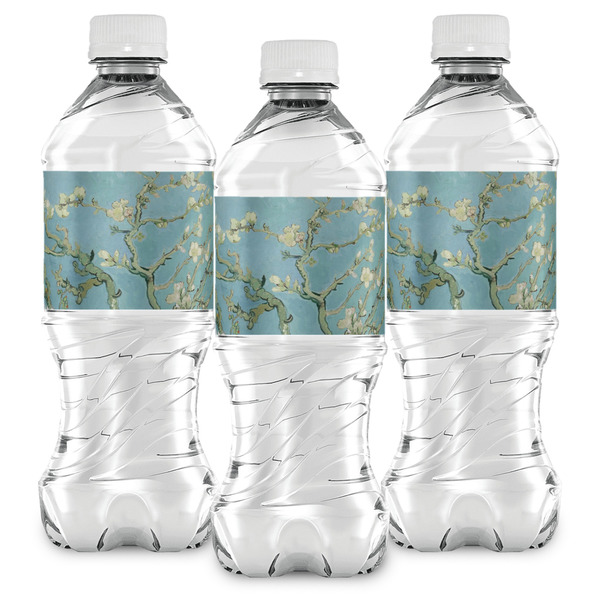 Almond Blossoms (Van Gogh) Water Bottle Labels - Front View