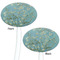 Almond Blossoms (Van Gogh) White Plastic 7" Stir Stick - Double Sided - Oval - Front & Back