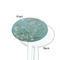 Almond Blossoms (Van Gogh) White Plastic 7" Stir Stick - Single Sided - Oval - Front & Back