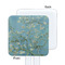 Almond Blossoms (Van Gogh) White Plastic Stir Stick - Single Sided - Square - Approval