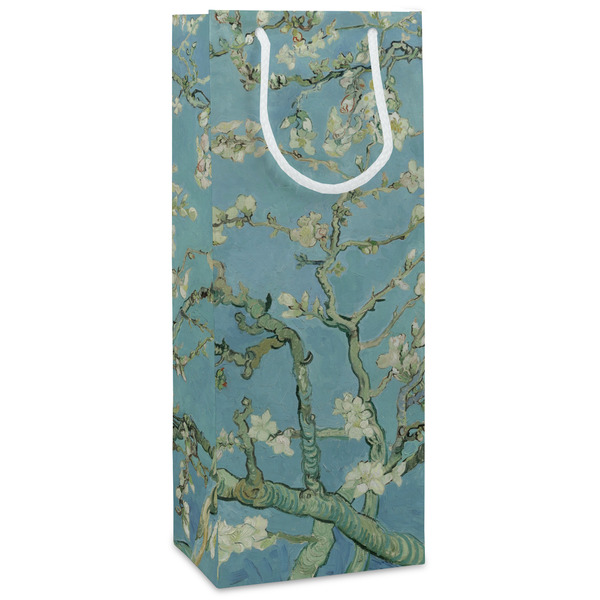 Custom Almond Blossoms (Van Gogh) Wine Gift Bags - Gloss