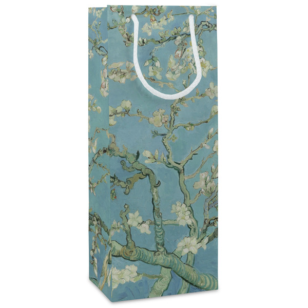 Custom Almond Blossoms (Van Gogh) Wine Gift Bags - Matte