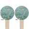 Almond Blossoms (Van Gogh) Wooden 4" Food Pick - Round - Double Sided - Front & Back