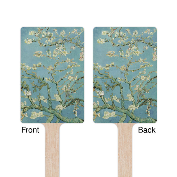 Almond Blossoms (Van Gogh) Wooden 6.25" Stir Stick - Rectangular - Double Sided - Front & Back