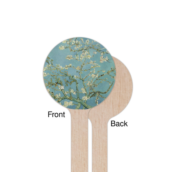 Almond Blossoms (Van Gogh) Wooden 7.5" Stir Stick - Round - Single Sided - Front & Back