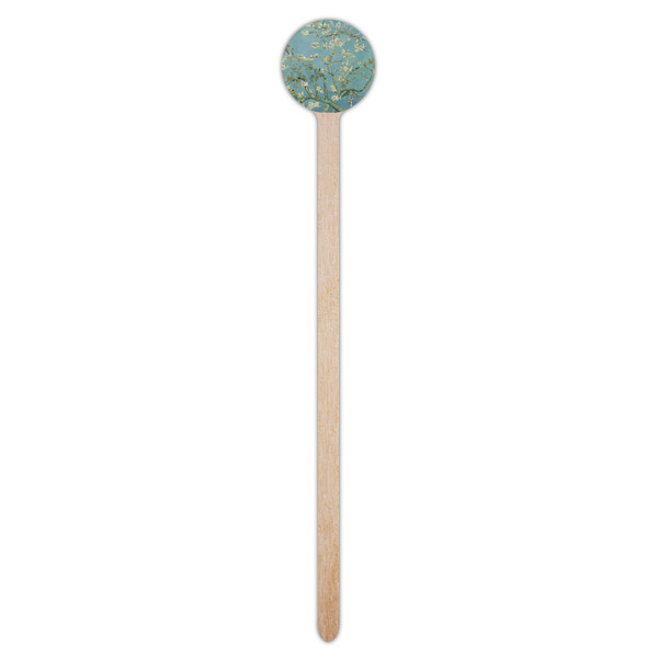 Almond Blossoms (Van Gogh) Wooden 7.5" Stir Stick - Round - Single Stick