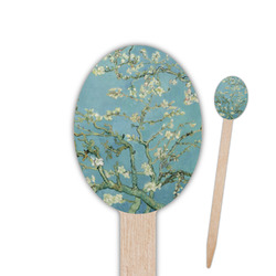 Almond Blossoms (Van Gogh) Oval Wooden Food Picks - Single Sided