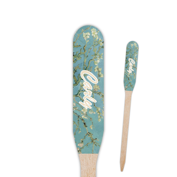 Custom Almond Blossoms (Van Gogh) Paddle Wooden Food Picks