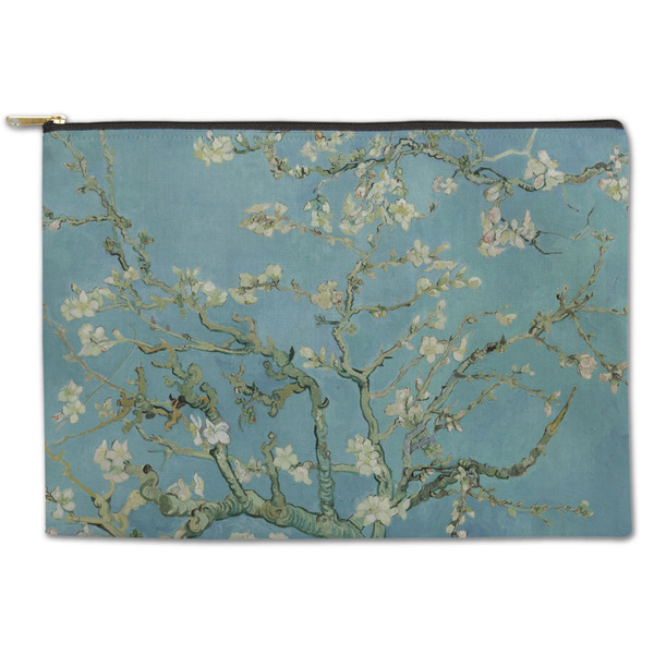 Custom Almond Blossoms (Van Gogh) Zipper Pouch - Large - 12.5"x8.5"