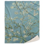 Almond Blossoms (Van Gogh) Sherpa Throw Blanket