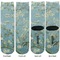 Apple Blossoms (Van Gogh) Adult Crew Socks - Double Pair - Front and Back - Apvl