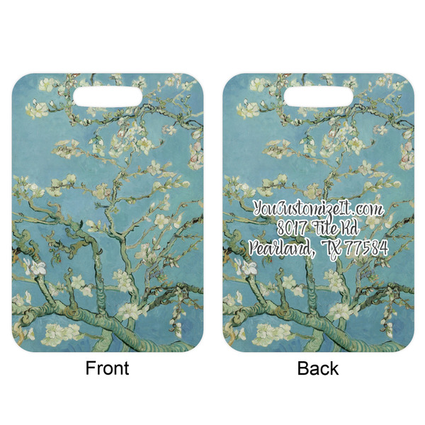 Apple Blossoms (Van Gogh) Aluminum Luggage Tag (Front + Back)