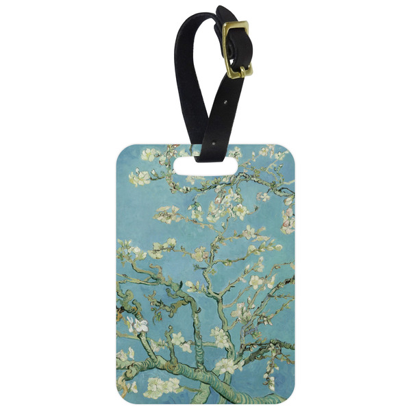 Custom Almond Blossoms (Van Gogh) Metal Luggage Tag