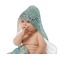 Apple Blossoms (Van Gogh) Baby Hooded Towel on Child