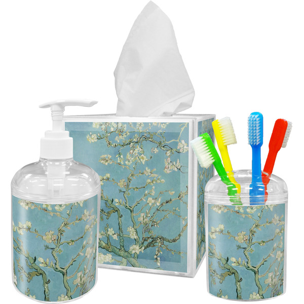 Apple Blossoms (Van Gogh) Bathroom Accessories Set (Personalized)